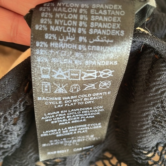 Bebe Floral Sexy Black Nude Lace Dark Romantic Whimsigoth Dress Women Sz S - Picture 9 of 9